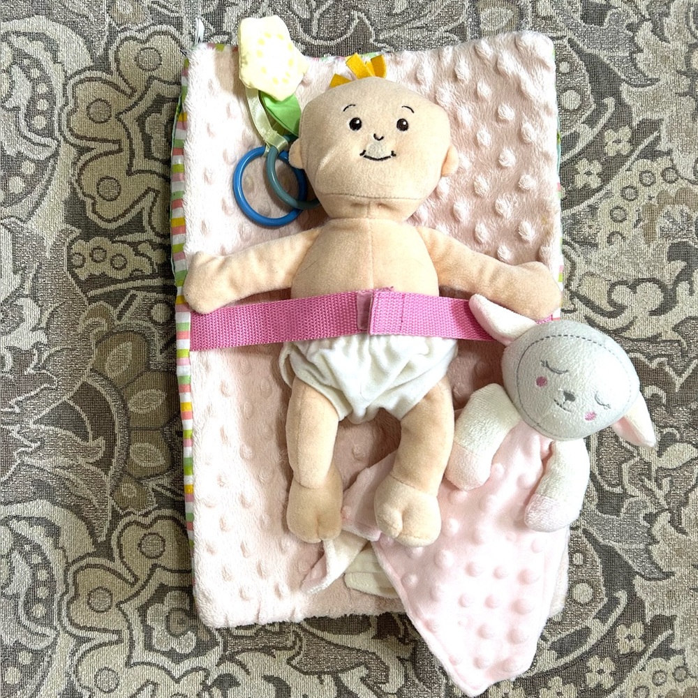 Manhattan Toy Baby Stella Contoured Change Pad, Wee Baby Stella/Fella, Lovey